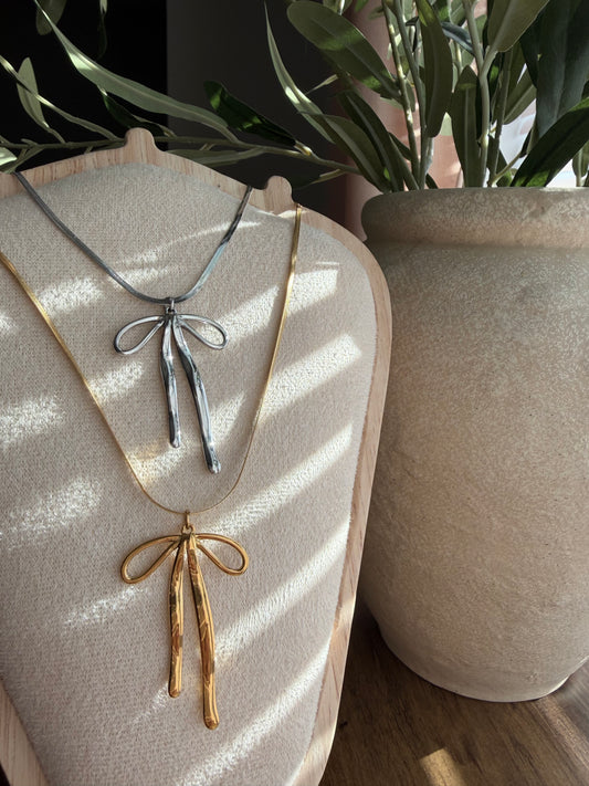 Coquette Bow Necklace