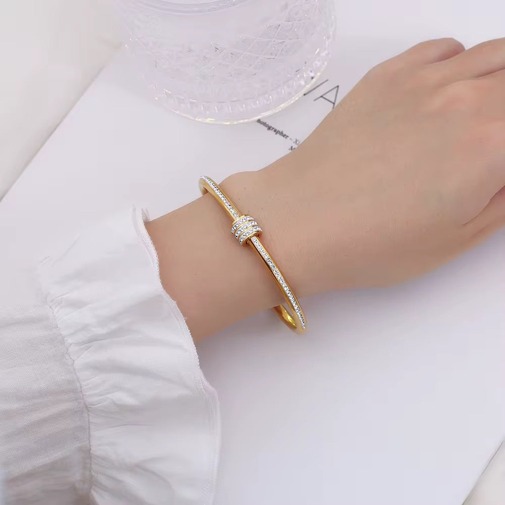 Orbit Pavé Bangle