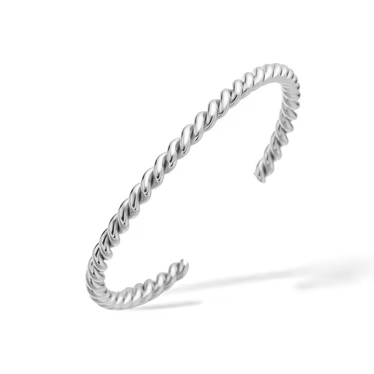 Twisted Rope Cuff Bangle