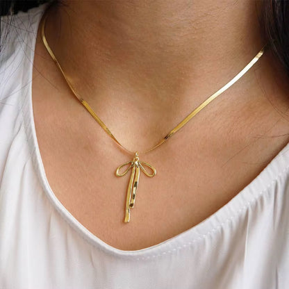 Coquette Bow Necklace