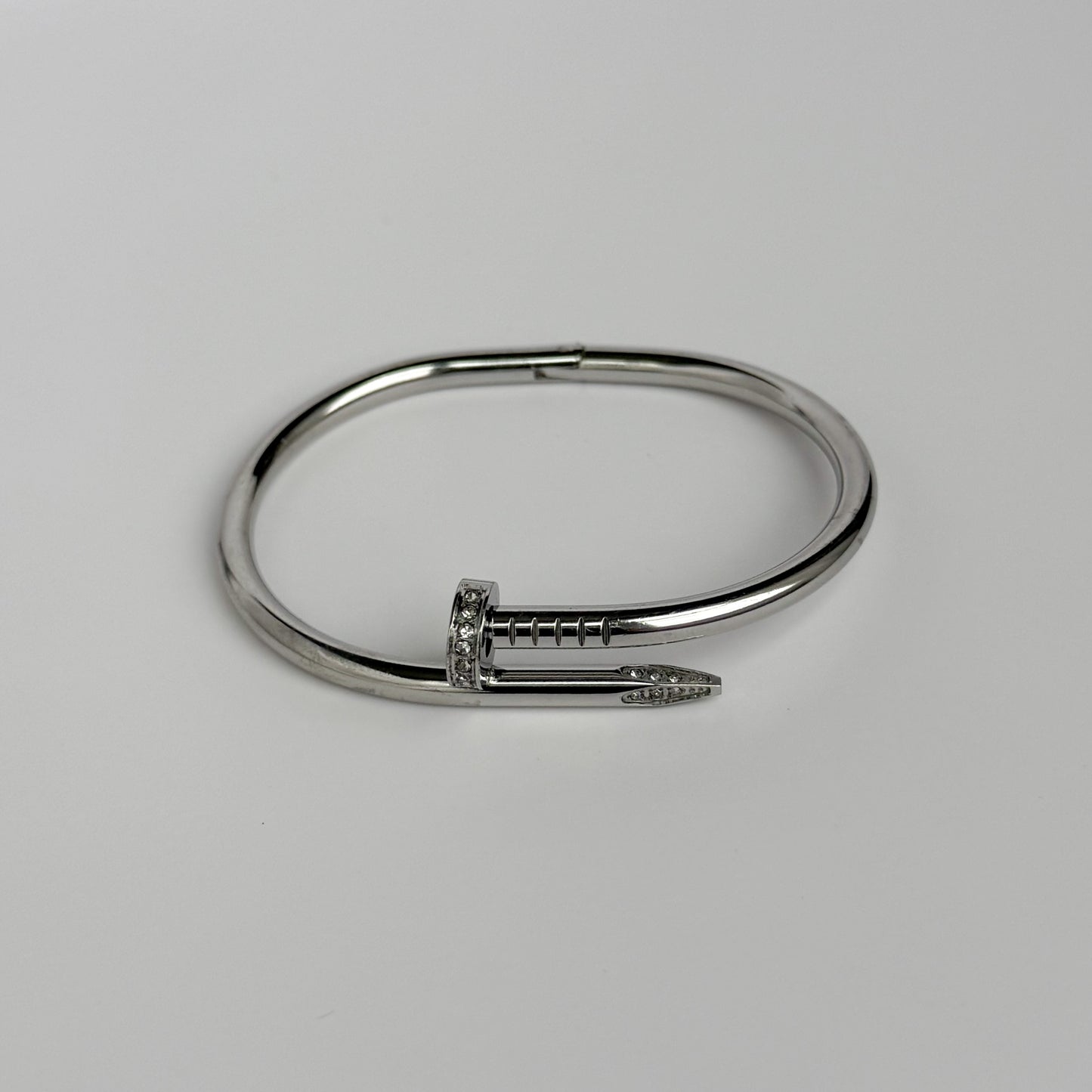 Pavé Nail Twist Bangle