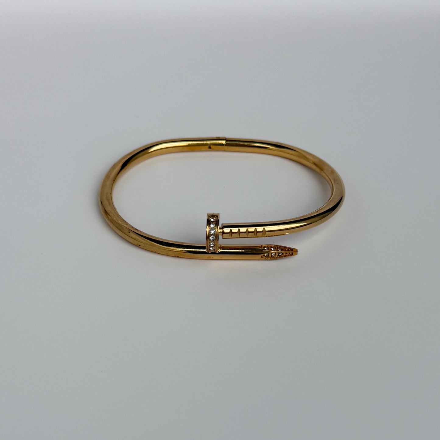 Pavé Nail Twist Bangle