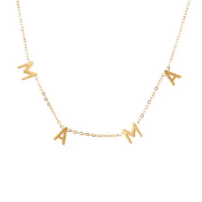 The Letter MAMA Necklace