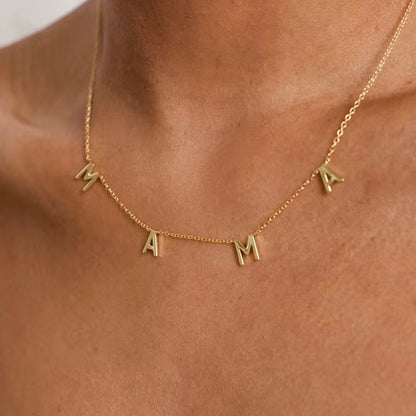 The Letter MAMA Necklace