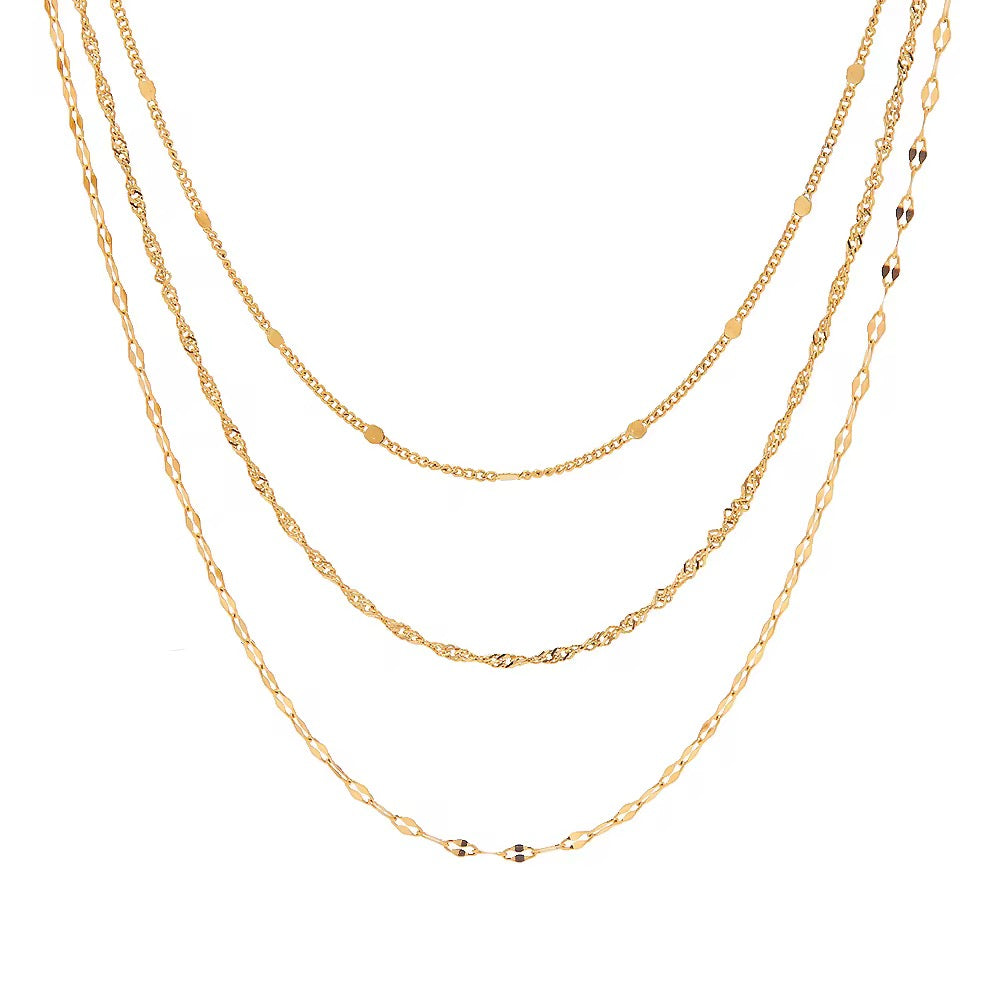 The Layered Gold Chain Set