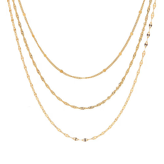 The Layered Gold Chain Set