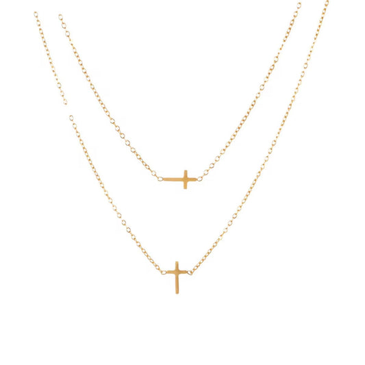 The Mini Cross Necklace