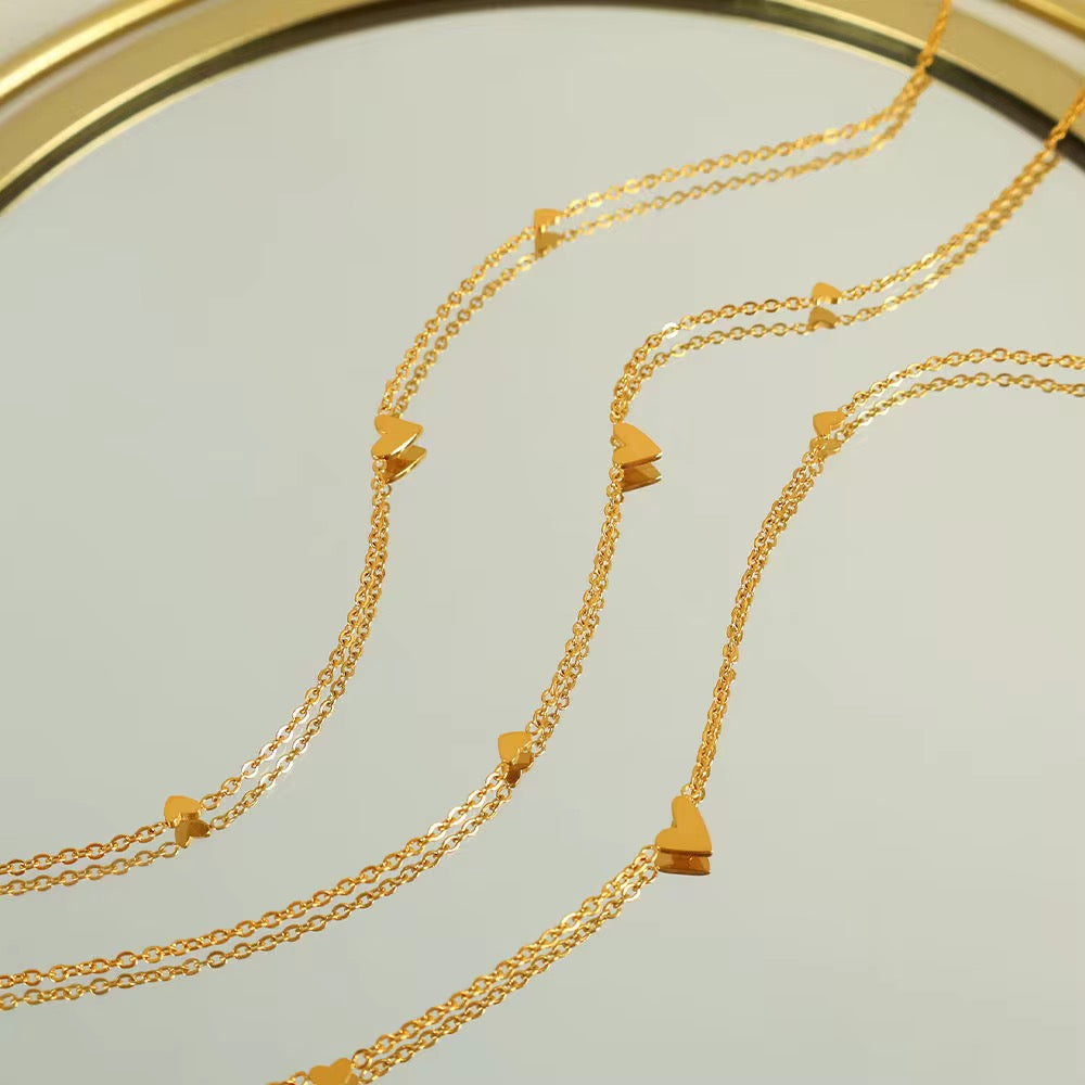 The Mini Hearts Necklace